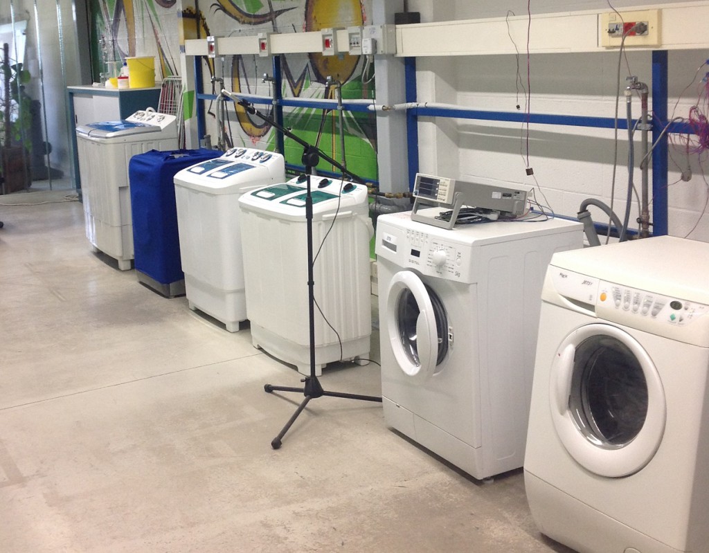 A part of AE – Appliances Engineering laboratories for the measuring of the washing machine performances.